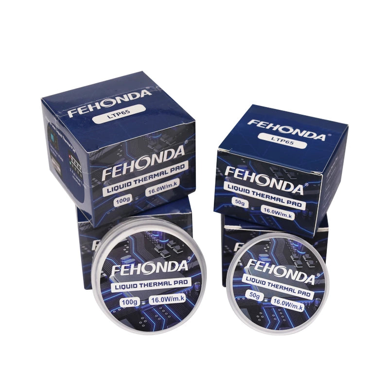 Fehonda LTP65 Thermal Putty 16W/mK Thermal Putty High Performance Thermal Putty Thermal Putty for High-Heat Applications Fehonda Thermal Interface Material Thermal Putty for CPU and GPU Thermal Putty for Electronics Cooling High-Conductivity Therma