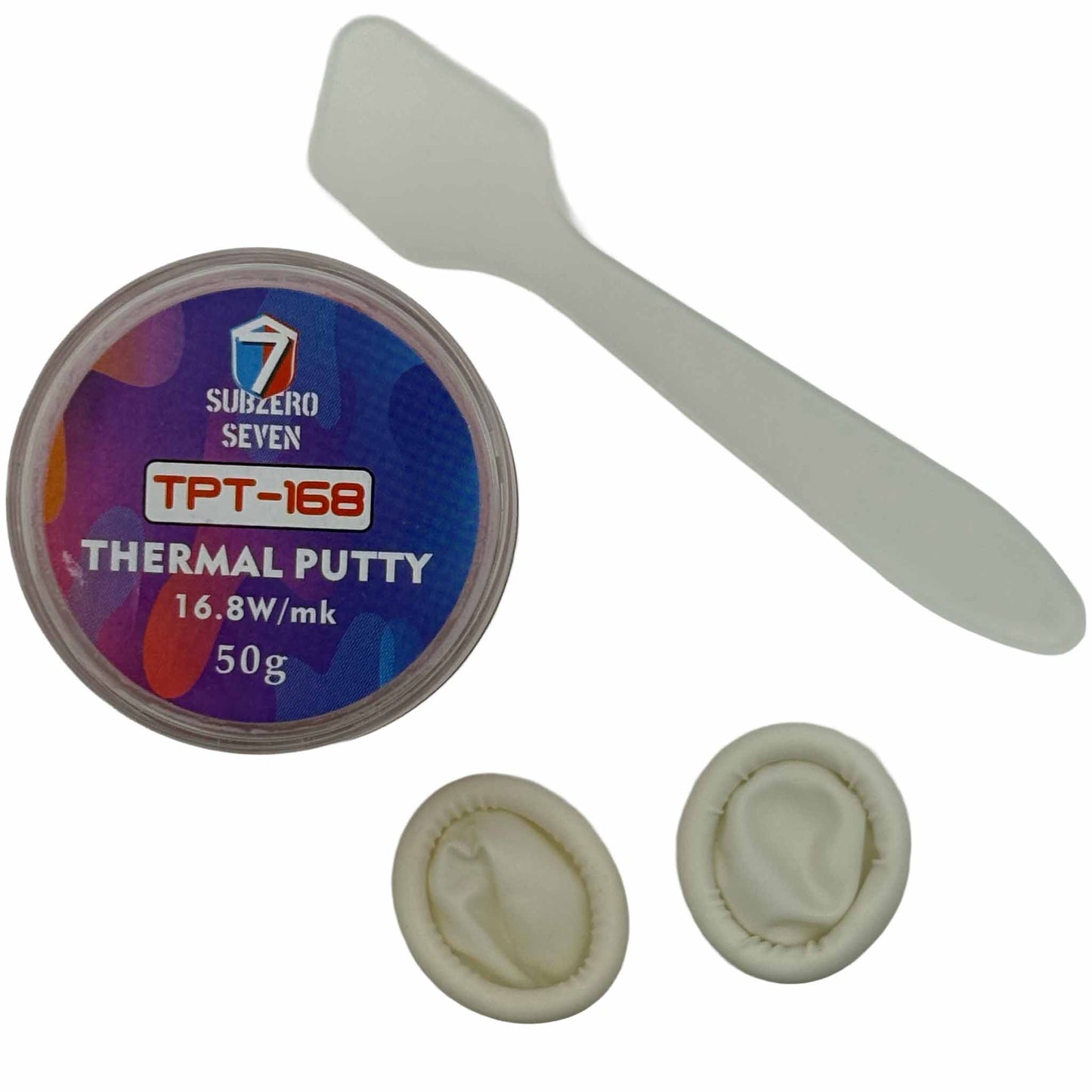 SubZero Seven Thermal Putty 16.8W/mK Thermal Putty High Performance Thermal Putty Thermal Putty for CPU GPU TPT-168 Thermal Putty SubZero Seven Thermal Interface High Thermal Conductivity Putty Thermal Paste and Putty Solution SubZero Thermal Putt